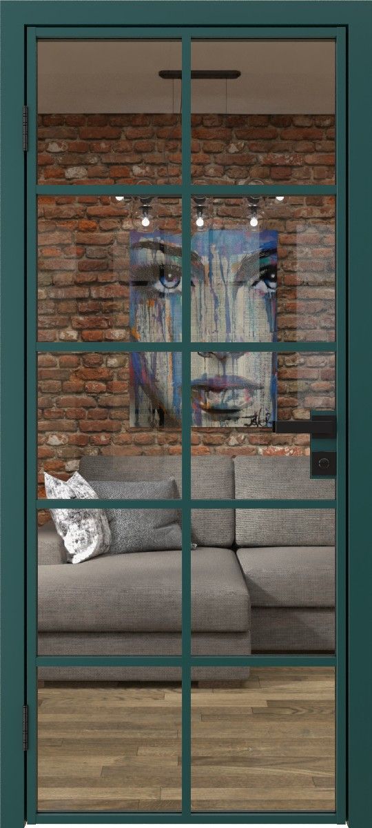 Визуализация алюминиевой двери со стеклом Profil Doors