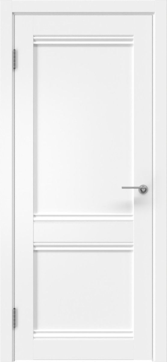 Визуализация царговой двери (белая)